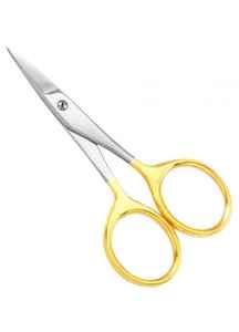 Ciseaux à cuticules pour manucure, manche en acier inoxydable extra résistant, pliable, pour droitiers, coupe-cils, coupe-poils du nez - Product Image 4