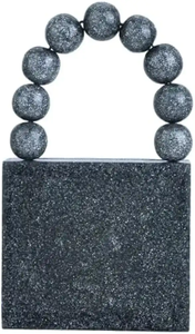 Elegante Bolso de Mano de Resina para Mujer, Ecológico, Pintado a Mano, Forma Cuadrada, Moderno, Regalo Empresarial para Chicas, FAIZA CRAFT - Product Image 5