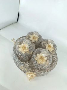 กระปุกเรซิ่นอีพ็อกซี่ทำมือพร้อมฝาปิด สำหรับใส่เครื่องประดับ ขนม เครื่องเทศ ของใช้ในครัว กล่องเก็บเครื่องสำอาง ทำเทียน และของตกแต่งบ้าน - Product Image 2