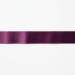 25mm Deep Plum Dark Purple Single Face Satin Ribbon Wholesale 5 Rolls x 8 Meter for <b>Wine</b> Gift Baskets Holiday Displays - Product Image 3
