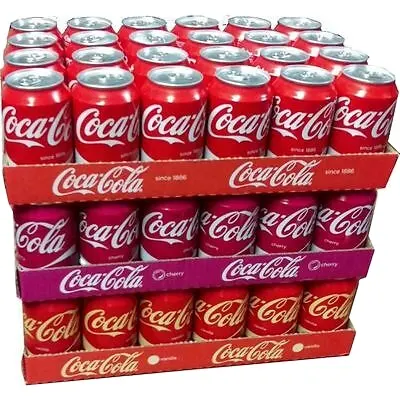 Coca Cola Chính Hãng, Coca Cola Cherry & Coca Cola Vanilla A 24X0,33L Lon XXL-Box (72 Lon) Chai Coca Cola Nước Giải Khát
