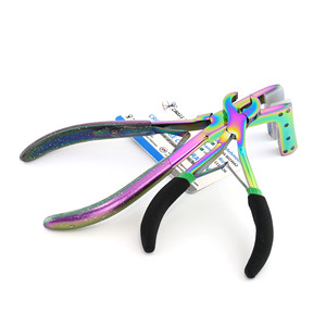 Extensions de cheveux personnalisées arc-en-ciel coupe-kératine et ruban adhésif pour cheveux bouclés ensembles de pinces à cheveux travail léger facile à utiliser - Product Image 4