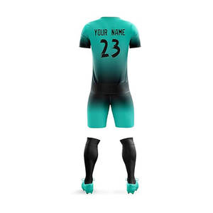 Nouveaux ensembles d'uniformes de football 100% polyester, prix d'usine, uniformes de football de haute qualité, faible MOQ, service OEM ODM, personnalisés - Product Image 3