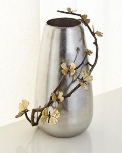 Juego de jarrones de metal de lujo con base antideslizante hecha a mano, modernos, para bodas, hogar, oficina, centro de mesa, decoración, arte, color óxido. - Product Image 3