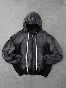 เสื้อฮู้ดดี้โอเวอร์ไซส์สำหรับผู้ชาย ผ้าหนานุ่ม สวมใส่สบายๆ สไตล์สตรีทแวร์ เหมาะสำหรับออกกำลังกาย เสื้อฮู้ดดี้แบบสวมหัว ผ้าหนา ใส่ได้ในฤดูหนาว - Product Image 2