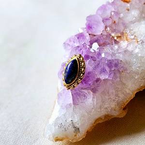 Natural Mixed Cabochon Charm Connector Solid Brass Gold Plated 14x20mm Jewelry Components - Product Image 4