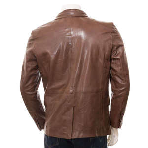 Chaqueta de Invierno para Hombre, Diseño Personalizado, Cuero Genuino, Impermeable, Transpirable, Estilo Urbano, Cuello Alto - Product Image 2