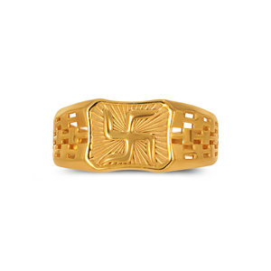 Modern Heritage <b>Men's</b> Gold <b>Ring</b> Luxury Gold Plated Swastik Lucky Symbol <b>Ring</b> <b>for</b> <b>Men</b> Classic Religious Signet <b>Ring</b> - Product Image 3