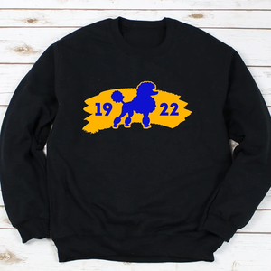 Sweat-shirt à col rond Sigma Spray Paint, couleur noire, imprimé graphique personnalisé, pull décontracté à manches longues en polaire, streetwear - Product Image 1