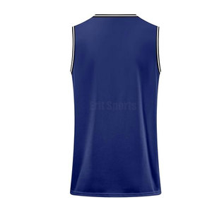 High Quality Breathable 2026 New Design Basketball Jersey Wholesale Comfortable 100% Polyester Sleeveless Customizable - Product Image 3