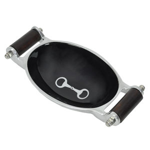 Bol de service alimentaire avec poignées, plat de service ovale, bols décoratifs en métal pour fruits, fournitures de restaurant, décoration d'événements, vaisselle - Product Image 1