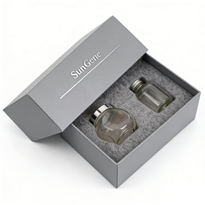 Recycled Materials Healthcare Retail Packaging Embossing Magnetic <b>Foldable</b> Rigid <b>Box</b> Matt Lamination for Premium Glass Bottles - Product Image 5