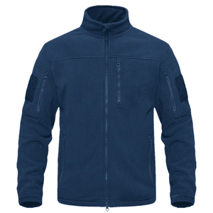 2026 Men's Winter Jacket Streetwear Zipper Closure Soft Fabric Solid Color Fluffy Eco-Friendly Men's Polar <b>Fleece</b> Jacket - Product Image 5