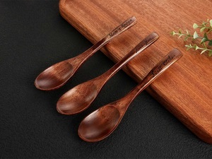 Wooden Natural 6-Piece Gold Plated <b>Mirror</b> Polish Eco-Friendly Dishwasher Safe Spoon Set High Quality - Product Image 5