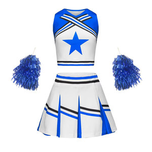 Uniformes de cheerleading en gros pour filles, légers, couleur personnalisée, tissu en spandex et polyester, respirant, extensible, confortable - Product Image 3