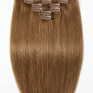 100% Remy Weft Straight Highlighted Full Lace <b>Wig</b> Long <b>Brown</b> Straigh tHair Natural Texture Human Weft Customizable Hair - Product Image 5