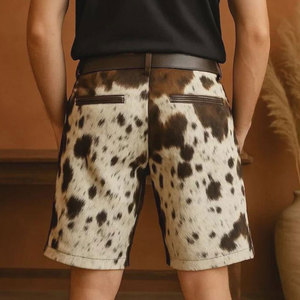 OEM Supply Latest High Quality Cowhide Genuine <b>Leather</b> Men Fashion <b>Shorts</b> Custom Made Reasonable Price Men <b>Leather</b> <b>Shorts</b> - Product Image 2