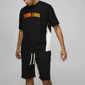 Conjunto de Camiseta y Pantalones Cortos de Estilo Americano para Hombre, Lavado Ácido, Estampado de Dibujos Animados, Alta Calidad, Precio Bajo, Venta al Por Mayor - Product Image 2