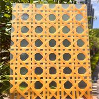 Lámina Acrílica Tejida de Bambú, Resina PETG, Acrílico Transparente para Decoración del Hogar, Paneles de Pared de Plástico para Hostelería