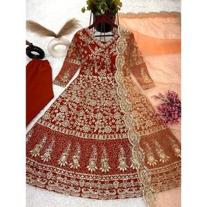 ชุดกาวน์ปาร์ตี้สำหรับผู้หญิงดีไซน์เนอร์มีก้นและ dupatta - Product Image 2