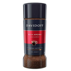 Café Instantáneo Premium Davidoff Rich Aroma 100g, Sabor Intenso, Final Suave y Mezcla Clásica, Oferta con Descuento, Original - Product Image 2