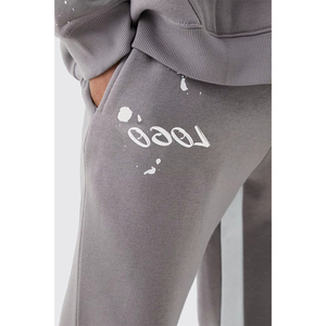 Pantalon de jogging évasé et pantalon large en coton 100 % respirant et doux, coupe droite ample, modèle 2026 - Product Image 5
