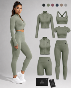 New Style Yoga sets Newly Designs With Customize Logo Yoga set For <b>Workout</b> Yoga <b>Jacket</b> <b>Workout</b> Sets for Women Sportswear Gym - Product Image 6