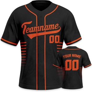 Maillot de baseball personnalisé par sublimation, chemise boutonnée, uniforme sportif sublimé - Product Image 4
