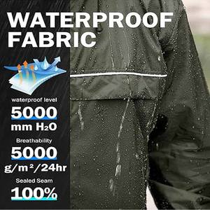 Chaquetas Impermeables para la Temporada de Lluvia con Cierre y Capucha, con Logotipo Personalizado en Venta, subidas por Dress Sports - Product Image 2