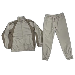 Custom Two Piece <b>Waterproof</b> Hooded Printed Windbreaker Jacket Set Zip Nylon Polyester Streetwear <b>Tracksuits</b> Men Lightweight - Product Image 1