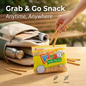 Export Standards Premium Buttery Flavor Libra Milk Stick <b>Biscuits</b> Blue 186g Butter Sweet Snack ODM Vietnamese Supplier - Product Image 1