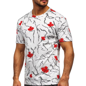 Nouveau prix de gros usine T-shirt homme 100% coton personnalisé, lavé, impression par sublimation sur le devant, motif uni, séchage rapide - Product Image 4