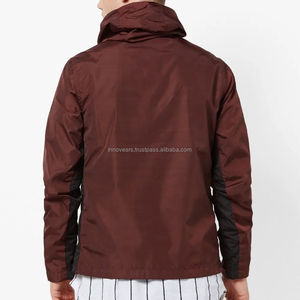 Veste coupe-vent décontractée unisexe à capuche fixe manches longues fermeture éclair poches latérales coupe régulière style survêtement personnalisable - Product Image 3