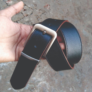 Cinturón de Cuero Genuino de Marca Personalizada para Hombre, Material de Piel de Vacuno de Primera Calidad, Hebilla de Metal de Alta Calidad, Logotipo Personalizado - Product Image 1