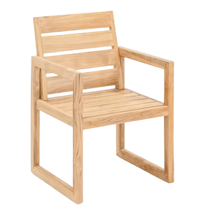 High Quality Teak Wood <b>Dining</b> <b>Armchair</b> With Soft Cushion Modern Contemporary Relaxing <b>Armchairs</b> Restaurant Indoor Outdoor Use - Product Image 6