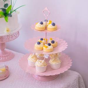 Plato de Metal Indio de Lujo con Pedestal para Celebraciones, Presentación de Dulces para Bodas, Eventos, Hoteles, Soporte para Pasteles a Precio de Mayoreo - Product Image 5