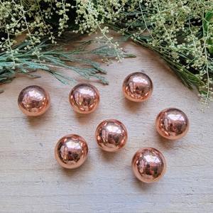 Pure copper sphere copper ball decorative copper ball hammered copper ball copper orb copper metal sphere copper decor ball - Product Image 2