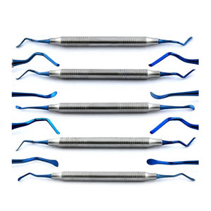 Ensemble d'élevateurs périosteaux manuels chirurgicaux dentaires de qualité supérieure pour sinus lift, en acier inoxydable allemand avec revêtement en plasma argenté et poignée ergonomique - Product Image 6