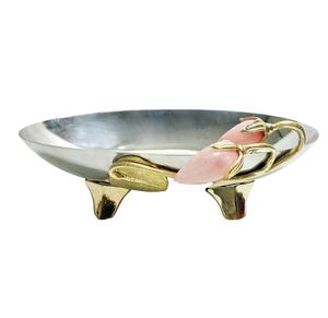 Vente chaude Personnalisé Bol En Acier Inoxydable Poli Cuisine Décoratif Fruits Légumes Assiette pour Décorations De Mariage En Métal - Product Image 1