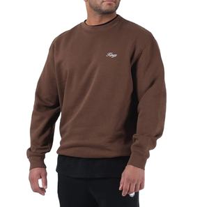 Hombres Oversize 100% Algodón Pullover Entrenamiento Drop Shoulder Hombres Cuello redondo Sudadera - Product Image 1