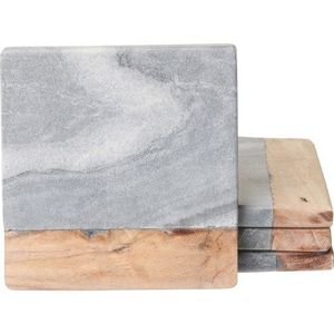 Ensemble de sous-verres en résine époxy faits à la main Crescent Elegance, design personnalisé haut de gamme pour tables sophistiquées et décoration festive - Product Image 2