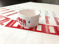 Bracelets et étiquettes personnalisés écologiques jetables en papier et carton durables (lot de 5) pour parcs d'attractions et événements - Étiquette de billet