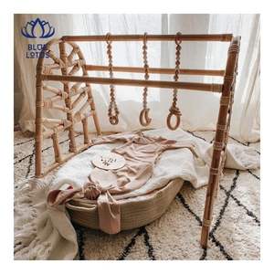 Gimnasio para Bebés de Ratán Hecho a Mano de Primera Calidad 2026, Estructura de Juego Resistente para Bebés, Ayuda al Aprendizaje Temprano y Decoración de la Guardería - Product Image 5