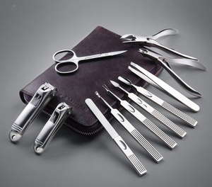 Premium Quality High-End <b>Professional</b> Lightweight Manicure Pedicure Set Stainless Steel Instruments Reusable 5-in-1 <b>Nail</b> <b>Clipper</b> - Product Image 5