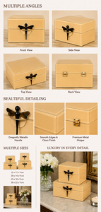 Luxury Yellow Color Mirror <b>Glass</b> Decorative Storage Box Key <b>Knob</b> Premium Jewelry Vanity Organizer Boxes Home Decor Lacquer - Product Image 5