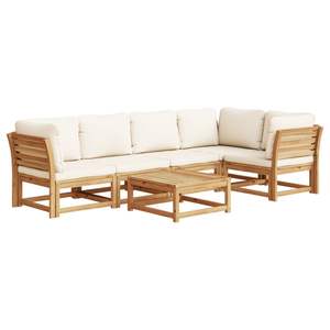 Conjunto Modular Mediano para Jardín, Madera de Acacia Sólida Natural, Muebles de Exterior Duraderos y Elegantes - Product Image 2