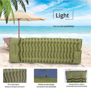 Matelas pneumatique de camping imperméable pliable et portable avec pompe à pied intégrée pour une utilisation en extérieur - Product Image 2