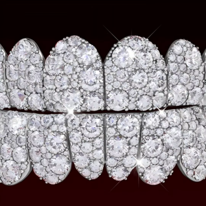Clásicas Joyas Dentales de Plata de Ley 925 con Diamantes Cultivados en Laboratorio, Certificación IGI, Diamantes VVS Premium, Plata de Ley de Lujo - Product Image 3