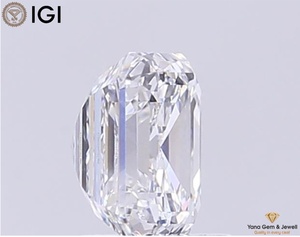 Diamant de laboratoire CVD taille Asscher 3,00 carats couleur E clarté VS2 avec certificat IGI pour un chef-d'œuvre de pendentif de luxe - Product Image 4