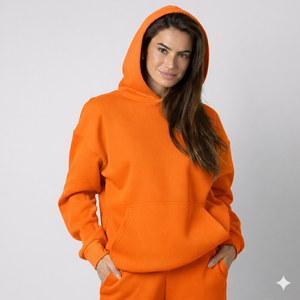 Sudadera con Capucha Extra Grande de Algodón con Hombros Caídos, Fabricada por Fabricantes OEM, Sudadera con Capucha de Manga Larga para Mujer - Product Image 1